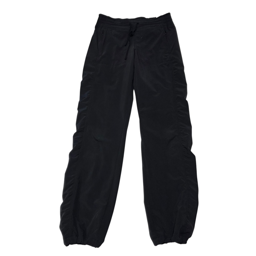 Athleta Trekkie North Jogger Women Small Black Ruched Recycled Hiking Pants